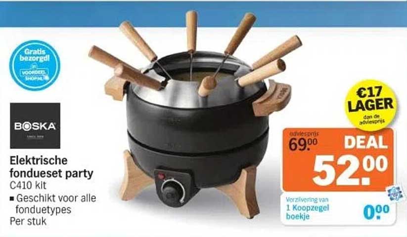 Elektrische fondue set party C410 kit