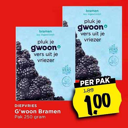 G'woon Bramen Pak 250 gram