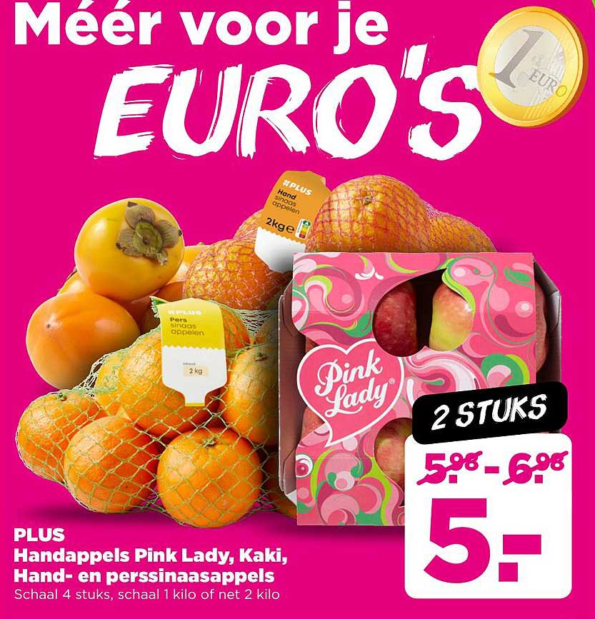 Handappels Pink Lady, Kaki, Hand- en perssinaasappels