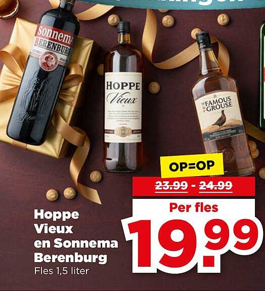 Hoppe Vieux en Sonnema Berenburg Fles 1,5 liter