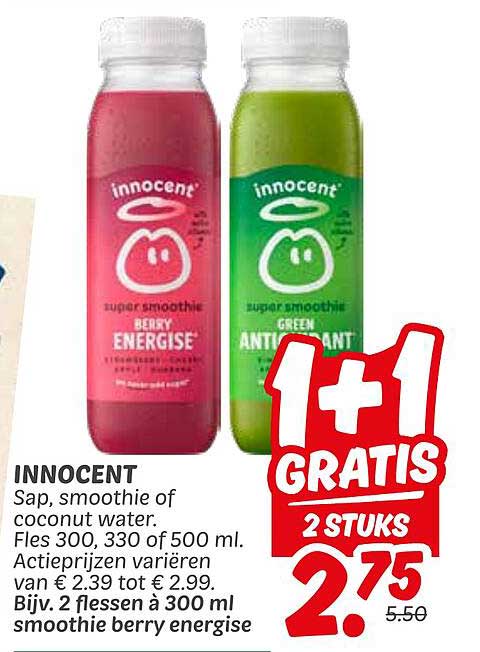 INNOCENT Sap, smoothie of coconut water