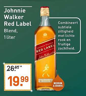 Johnnie Walker Red Label Blend, 1 liter