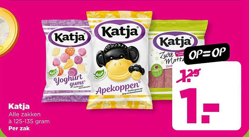 Katja Alle zakken à 125-135 gram