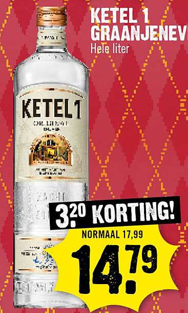 KETEL 1 GRAANJENEVER Hele liter