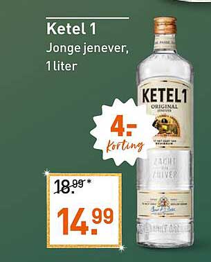 Ketel 1 Jonge jenever, 1 liter