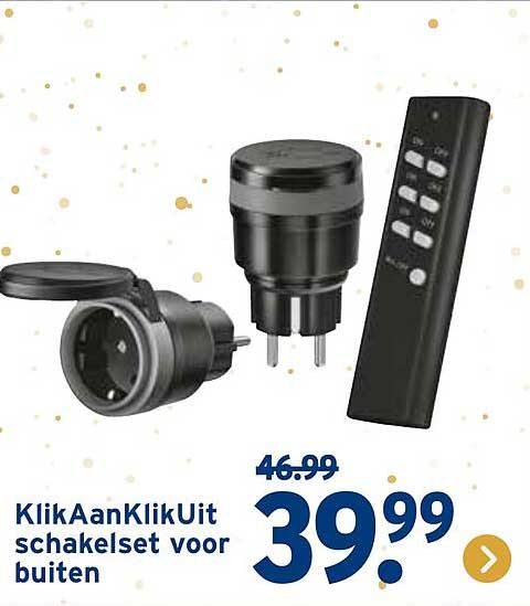 KlikAanKlikUit schakelset voor buiten