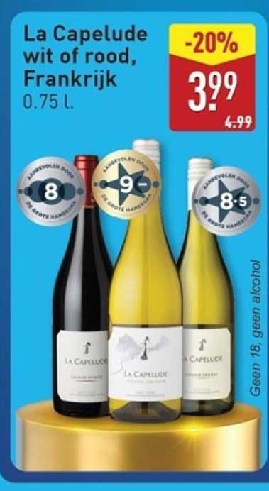 La Capelude wit of rood, Frankrijk 0.75 l.
