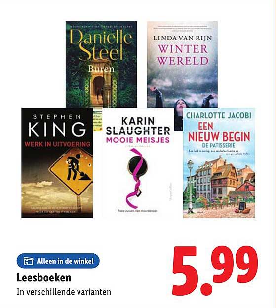Leesboeken in verschillende varianten