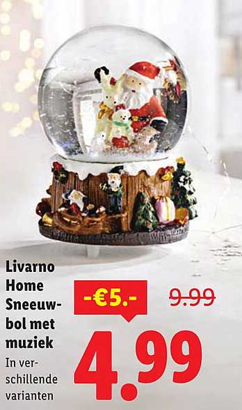 Livarno Home Sneeuwbol met muziek