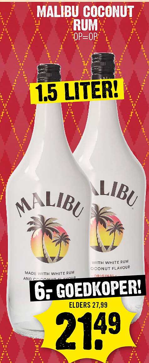 MALIBU COCONUT RUM 1.5 LITER