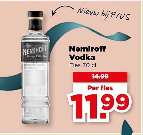 Nemiroff Vodka Fles 70 cl