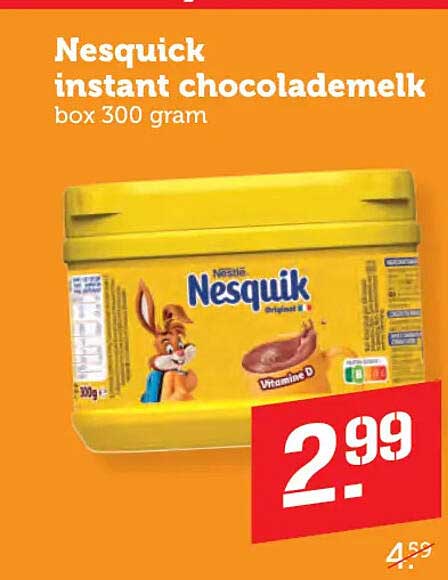 Nesquick instant chocolademelk box 300 gram