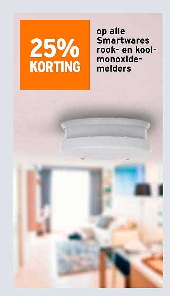op alle Smartwares rook- en koolmonoxide-melders