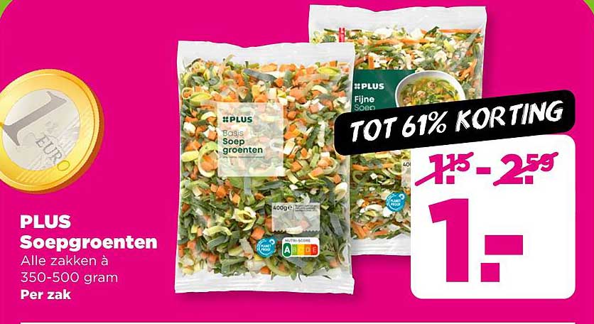 PLUS Soepgroenten Alle zakken à 350-500 gram
