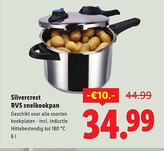 Silvercrest RVS snelkookpan