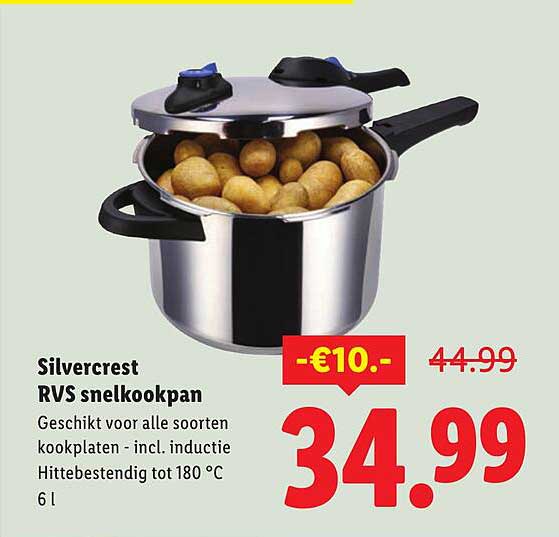 Silvercrest RVS snelkookpan