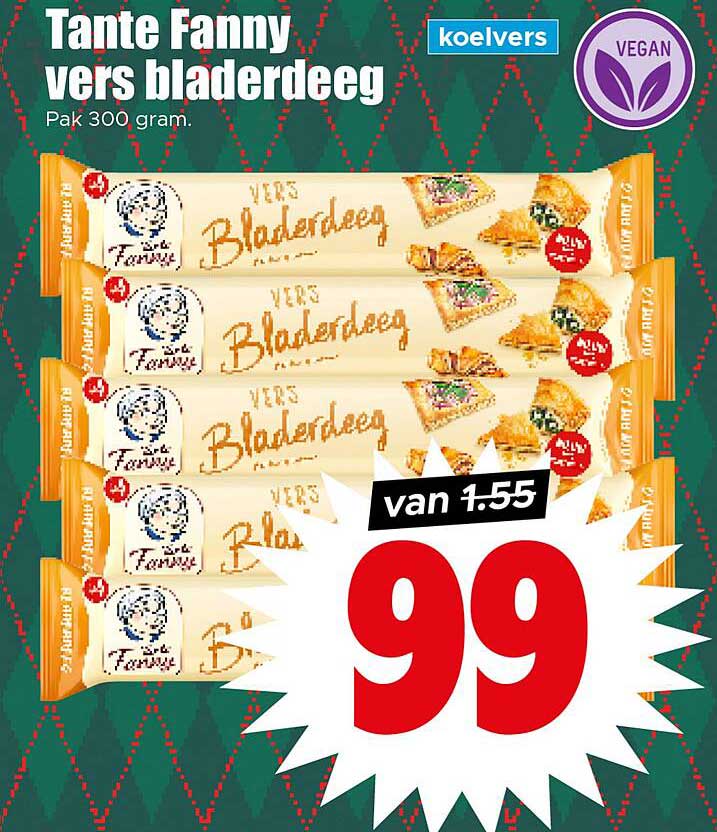 Tante Fanny vers bladerdeeg