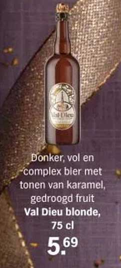 Val Dieu blonde, 75 cl