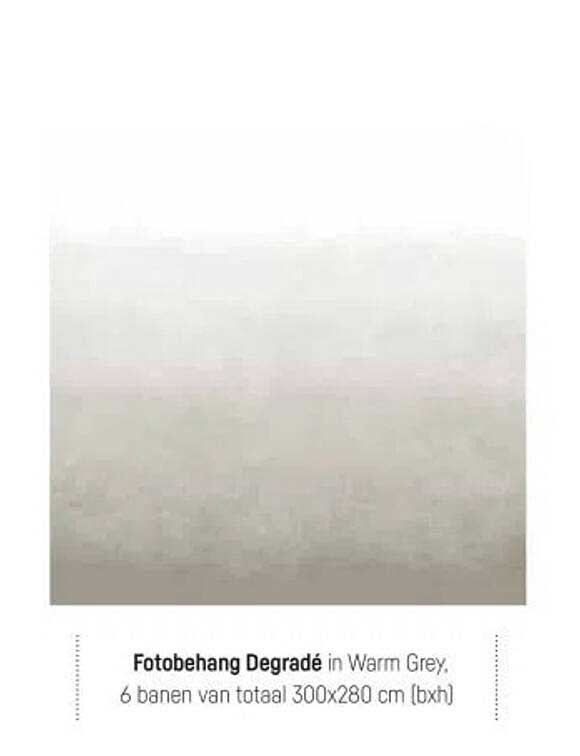 Fotobehang Degradé in Warm Grey, 6 banen van totaal 300x280 cm (bxh)