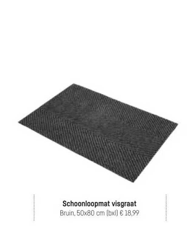 Schoonloopmat visgraat