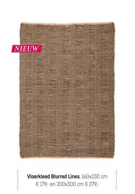 Vloerkleed Blurred Lines, 160x230 cm € 179,- en 200x300 cm € 279,-