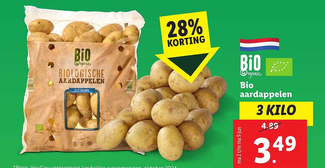 Bio aardappelen 3 kilo