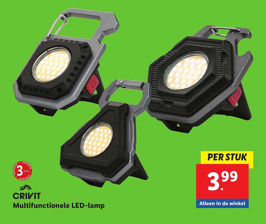 CRIVIT Multifunctionele LED-lamp