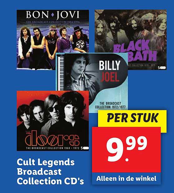 Cult Legends Broadcast Collection CD's