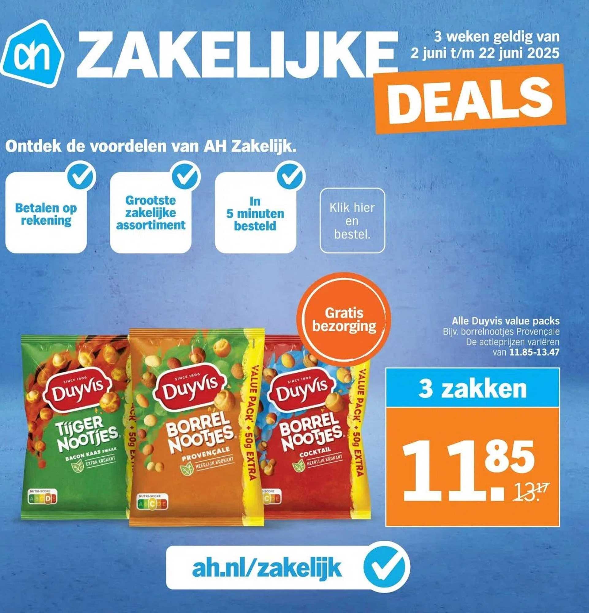 Duyvis borrelnootjes value pack (Tiiger nootjes, Borrelnootjes Provençaal, Borrelnootjes Cocktail)