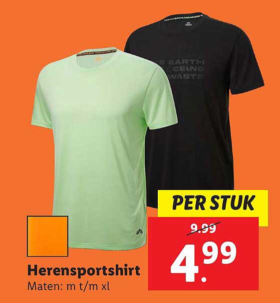 Heren sportshirt