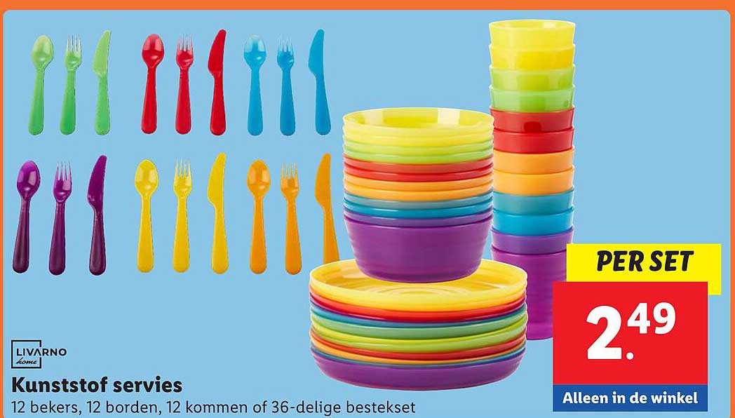 Kunststof servies