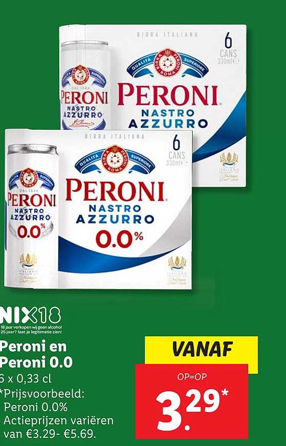 Peroni en Peroni 0.0