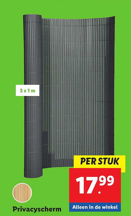 Privacy scherm 3 x 1 m