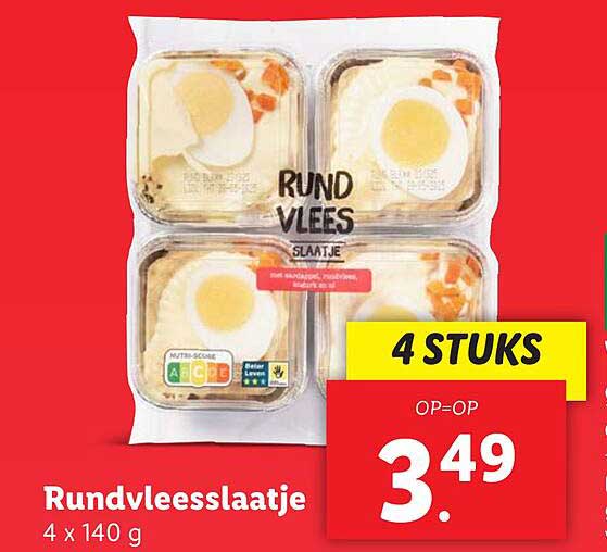 Rundvleesslaatje 4 x 140 g