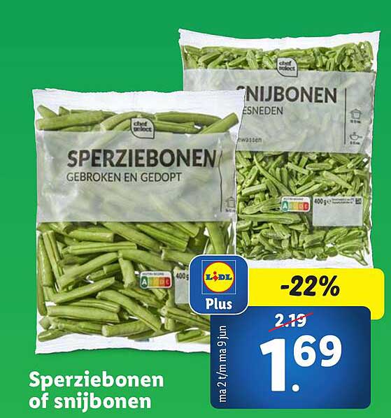 Sperziebonen of snijbonen