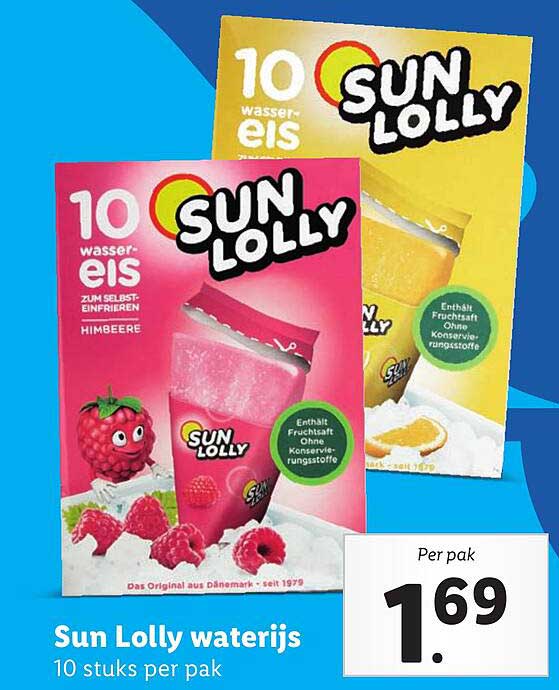 Sun Lolly waterijs 10 stuks per pak