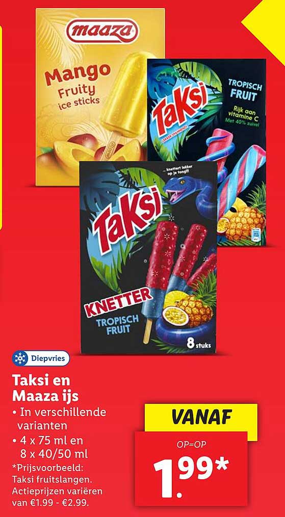 Taksi en Maaza ijs