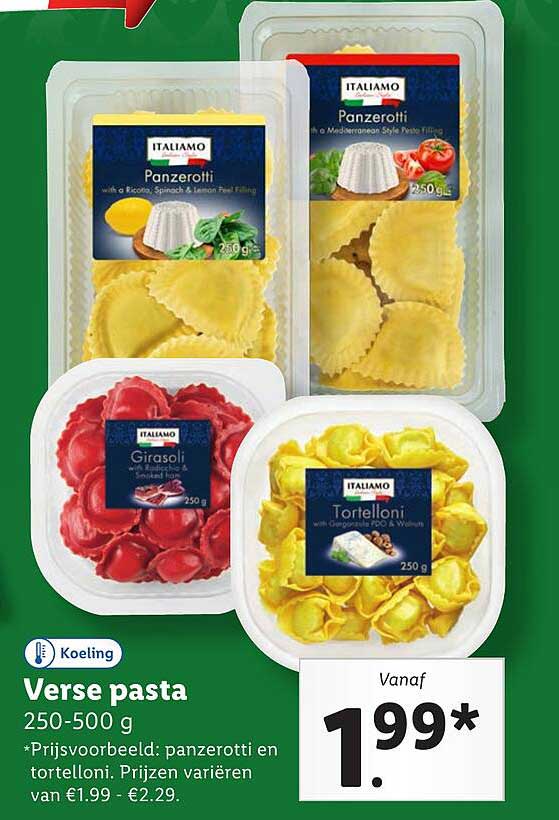 Verse pasta 250-500 g