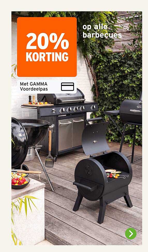 20% KORTING op alle barbecues