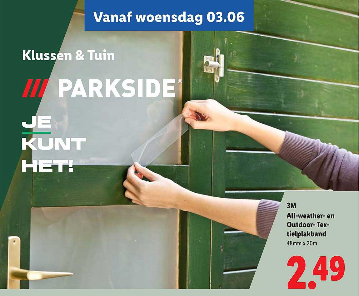 3M All-weather- en Outdoor-Textielplakband 48mm x 20m