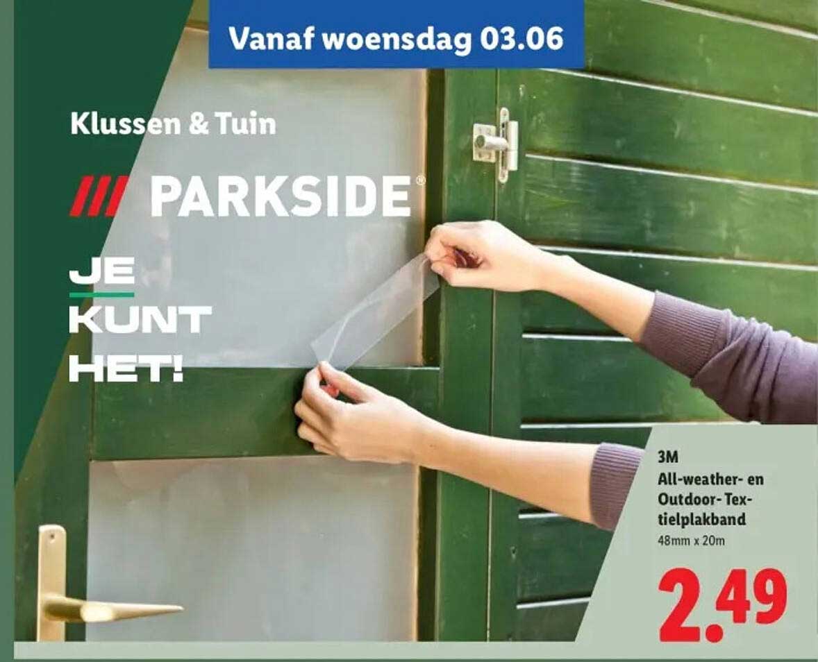 3M All-weather- en Outdoor-Textielplakband 48mm x 20m