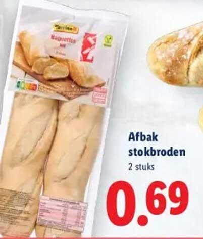 Afbak stokbroden 2 stuks