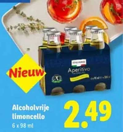 Alcoholvrije limoncello
