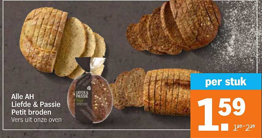 Alle AH Liefde & Passie Petit broden Vers uit onze oven