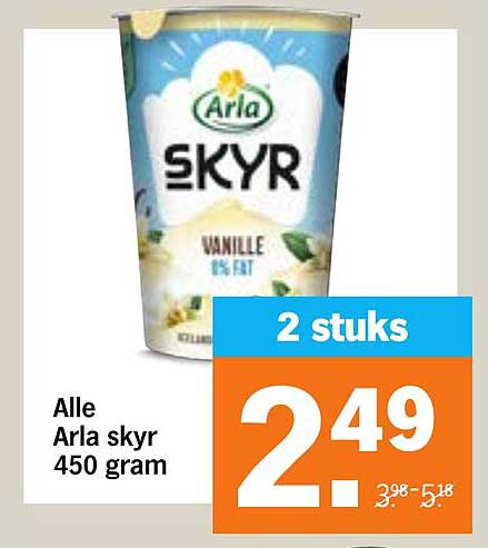 Alle Arla skyr 450 gram