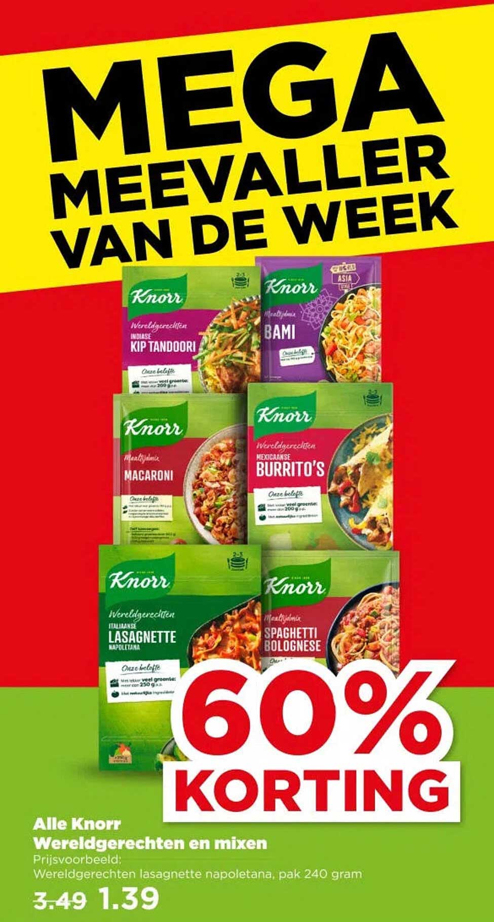 Alle Knorr Wereldgerechten en mixen 60% KORTING