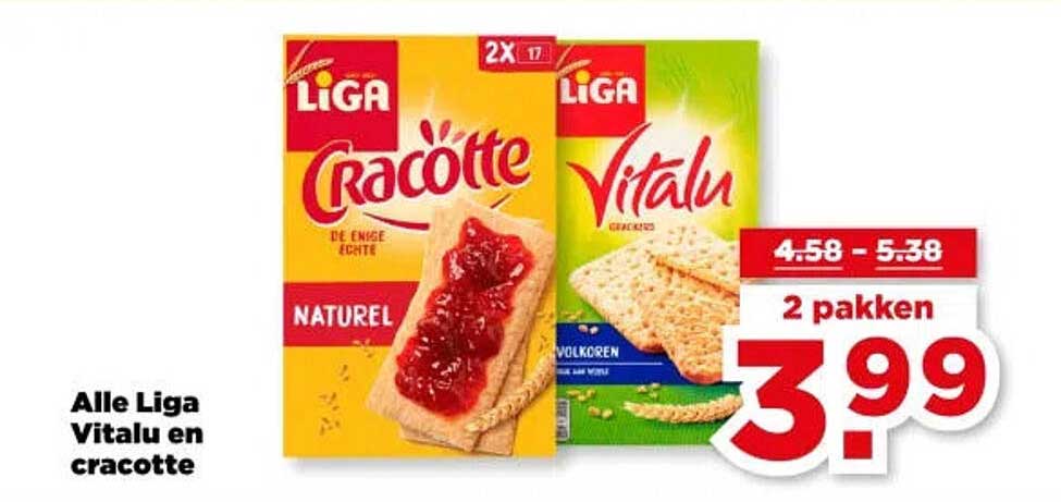 Alle Liga Vitalu en cracotte 2 pakken
