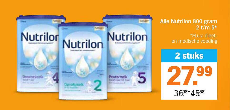 Alle Nutrilon 800 gram 2 t/m 5*