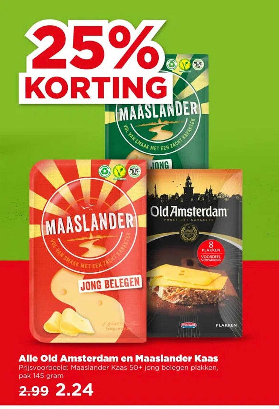 Alle Old Amsterdam en Maaslander Kaas 25% KORTING