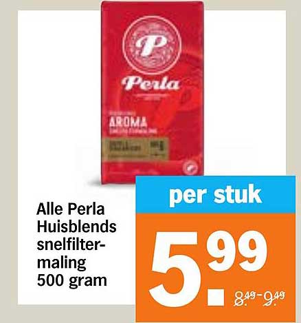 Alle Perla Huisblends snelfiltermaling 500 gram